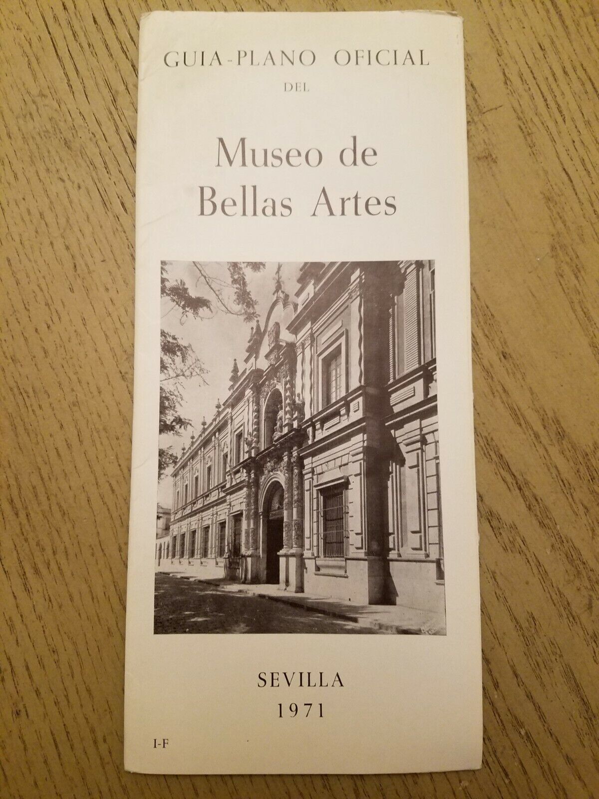 VTG 1971 Museo de Bellas Artes Sevilla Seville Spain OFFICIAL Guide Plan Brochur