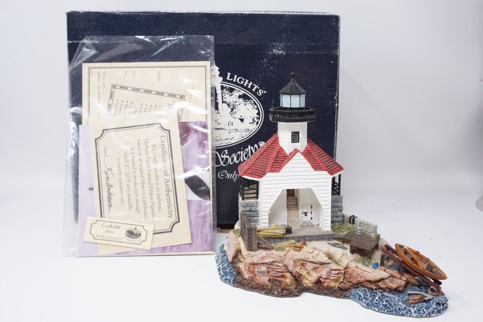 Vintage #544 Cuckolds Maine Harbour Lighthouses Society Exclusive
