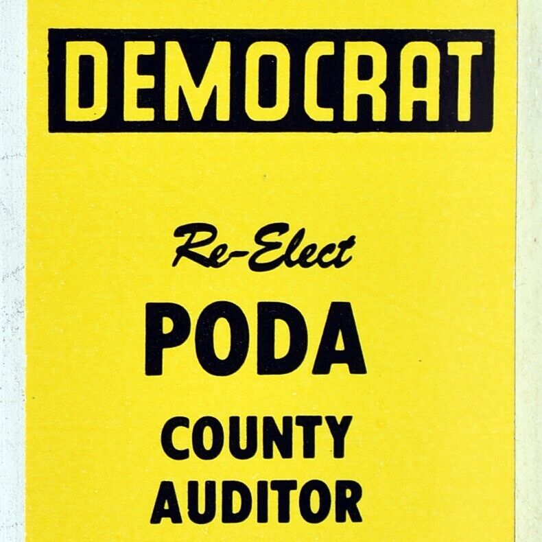 1970s John Poda Jr Summit County Auditor Democratic Party Candidate Ohio