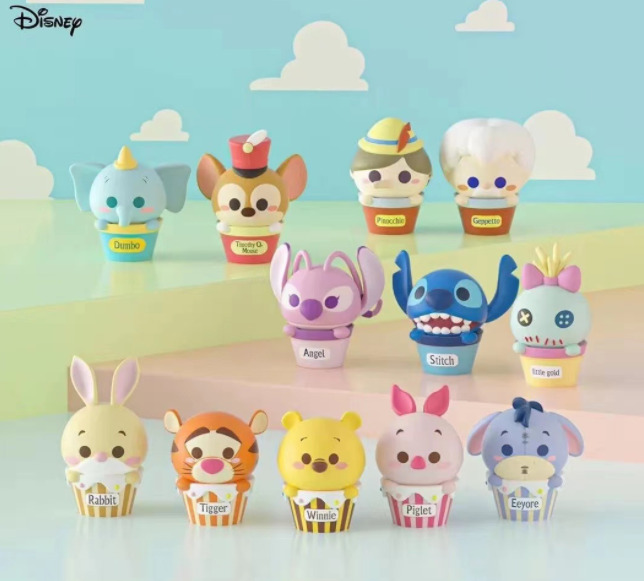 12PCS/SET New Disney Winnie Stitch Mini PVC Action Figures Toys Dolls With Box
