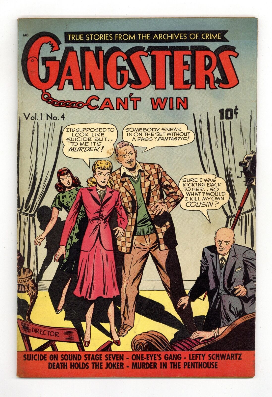 Gangsters Can\'t Win #4 VG+ 4.5 1948