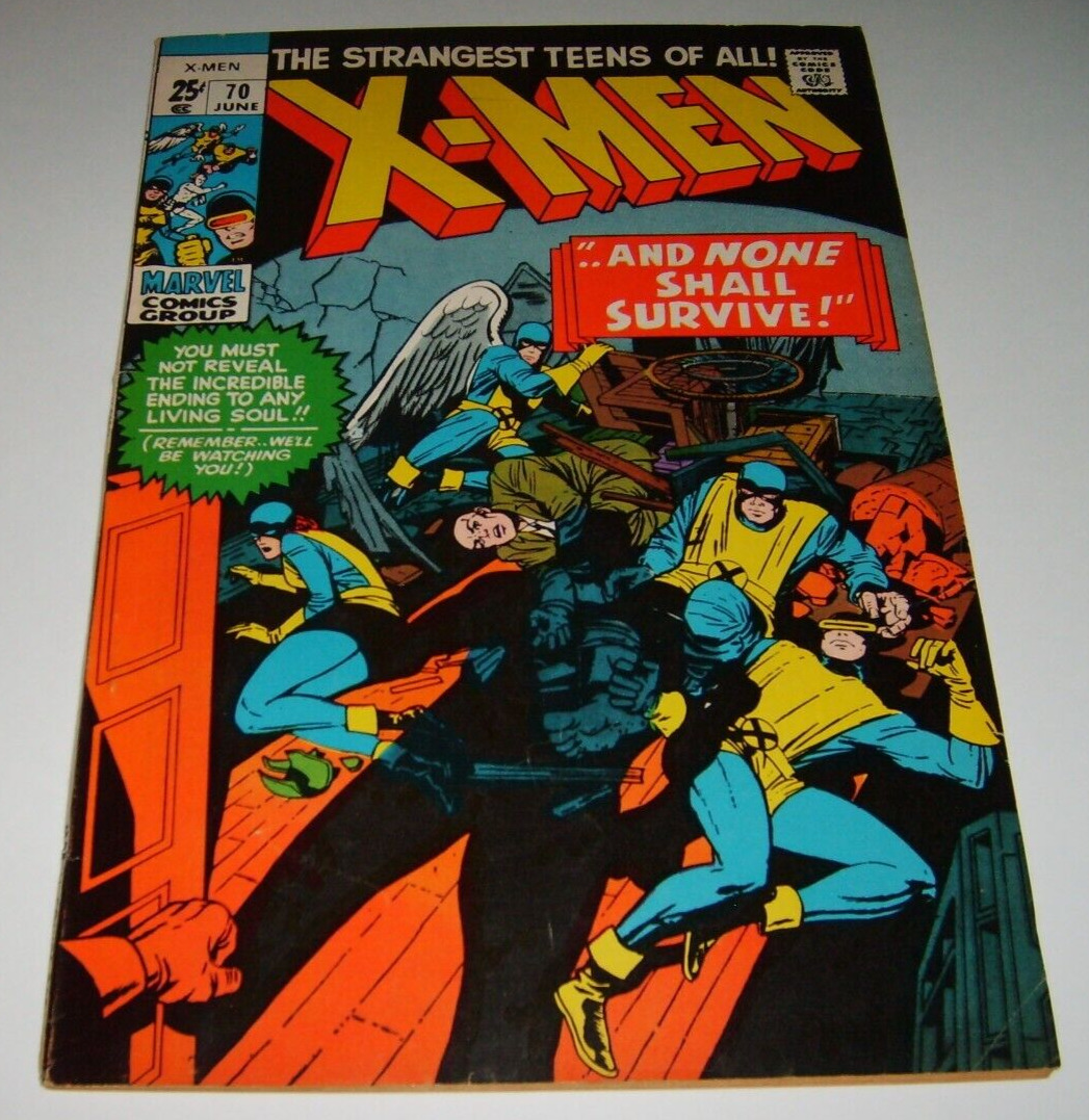 X-MEN #70 : …And None Shall Survive 1971 Stan Lee - Kirby Marvel Comics NICE