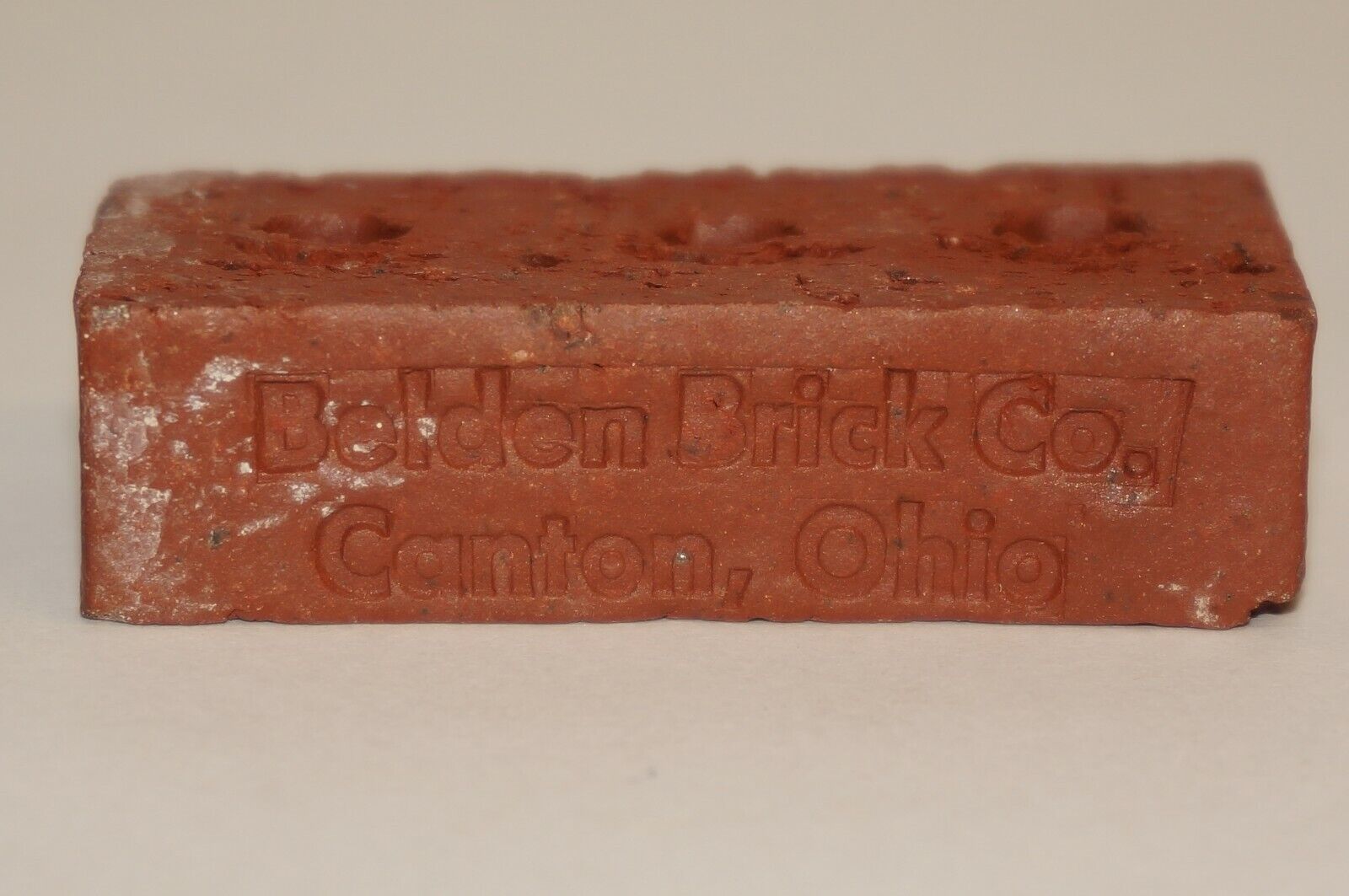 Miniature Belden Brick Salesman Sample Advertising Canton OH Antique Vintage
