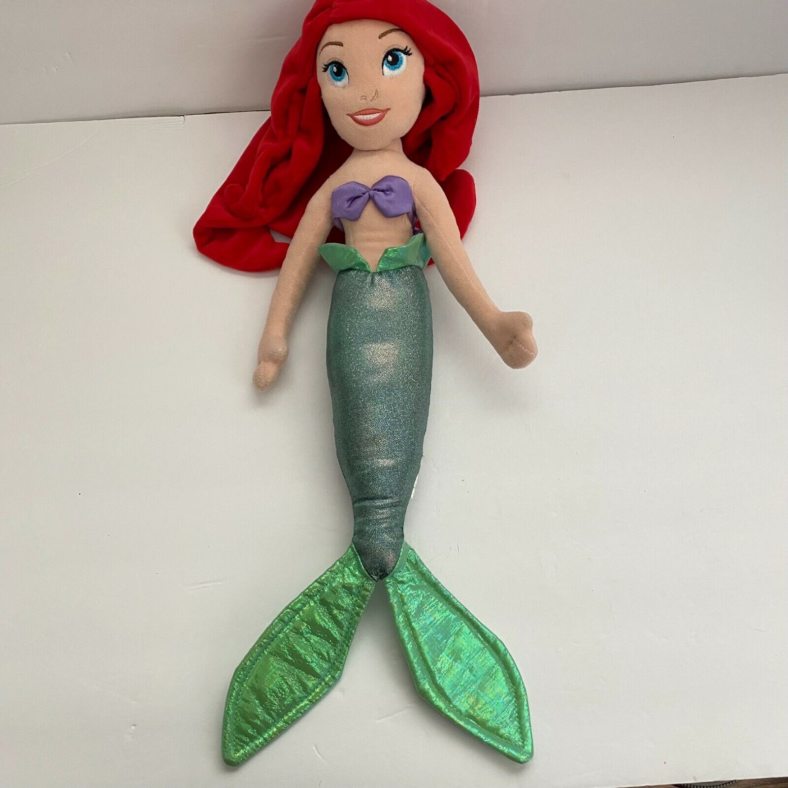 Disney Ariel Mermaid Plush Doll 21 Inches Disney Store Soft Hair