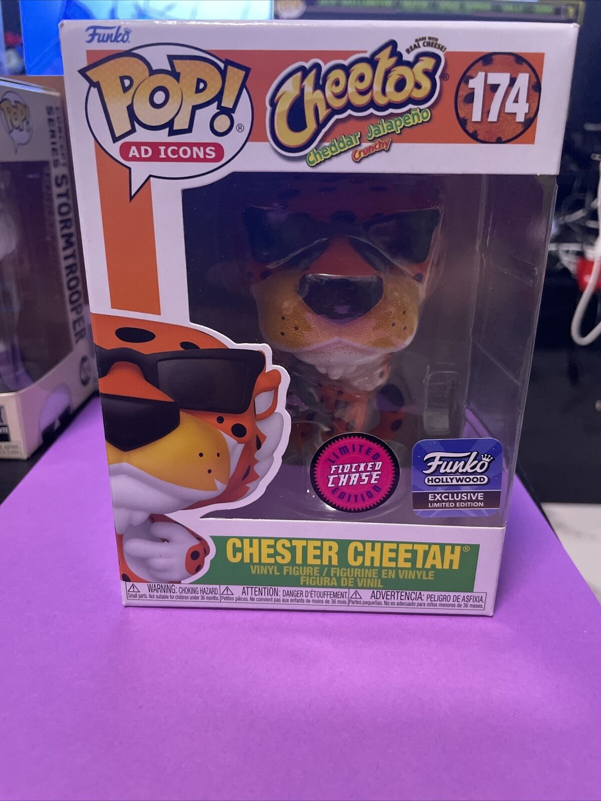 Funko Pop Vinyl: Cheetos - Chester Cheetah (Flocked) (Chase) - Funko Hollywood
