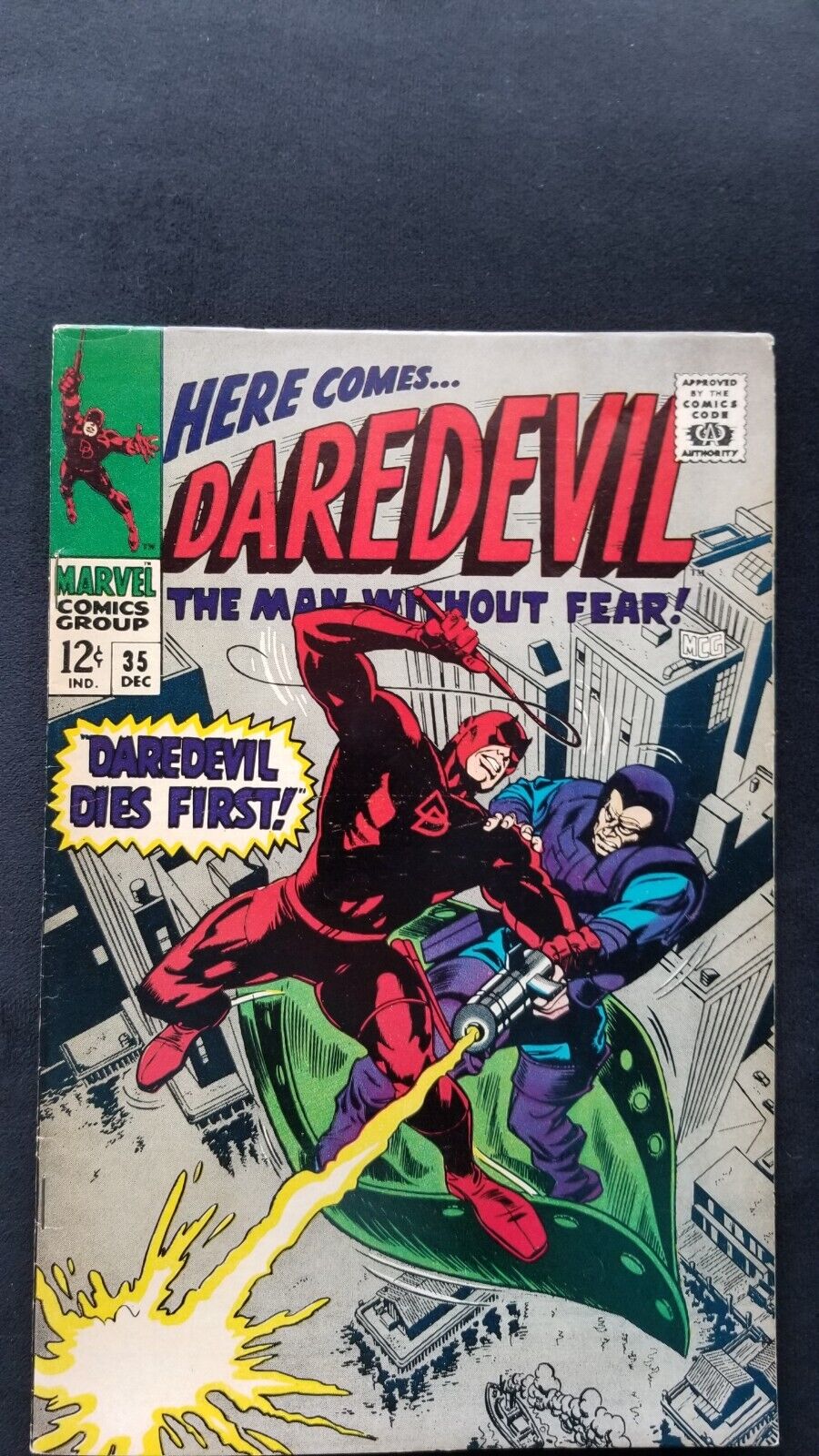 Daredevil #35 Silver Age 1967 app Invisible Girl & The Trapster ~ Marvel Comics