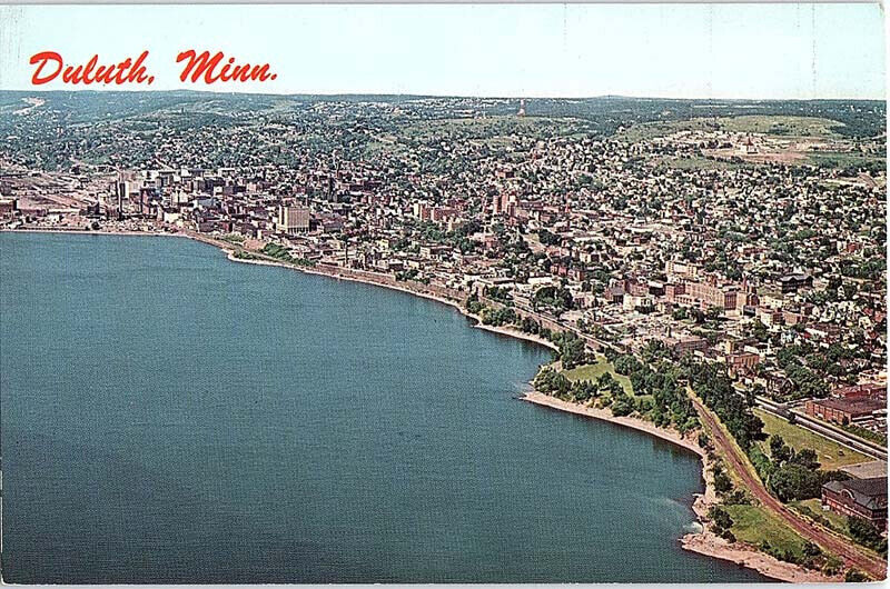 Postcard PANORAMIC SCENE Duluth Minnesota MN AJ4281