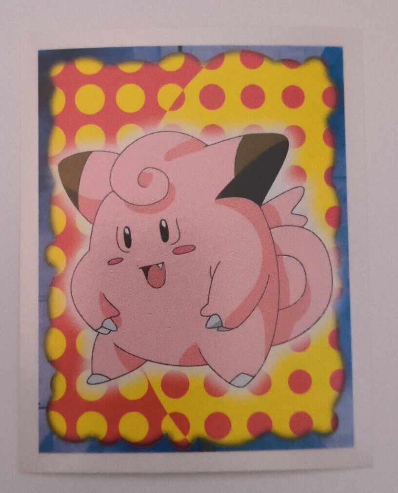 1999 CLEFAIRY #35 CHROME / POKEMON SERIES 1 MERLIN STICKER IN PERFECT CONDITION