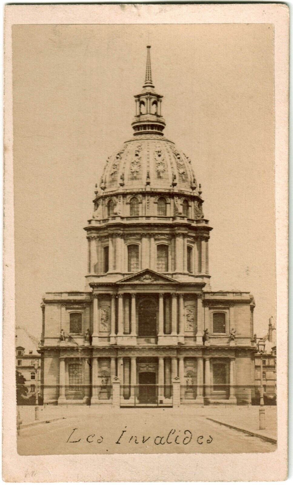 CDV Paris.Les Invalides.France.Original Albuminated Photo.Photographer Teruel 1870