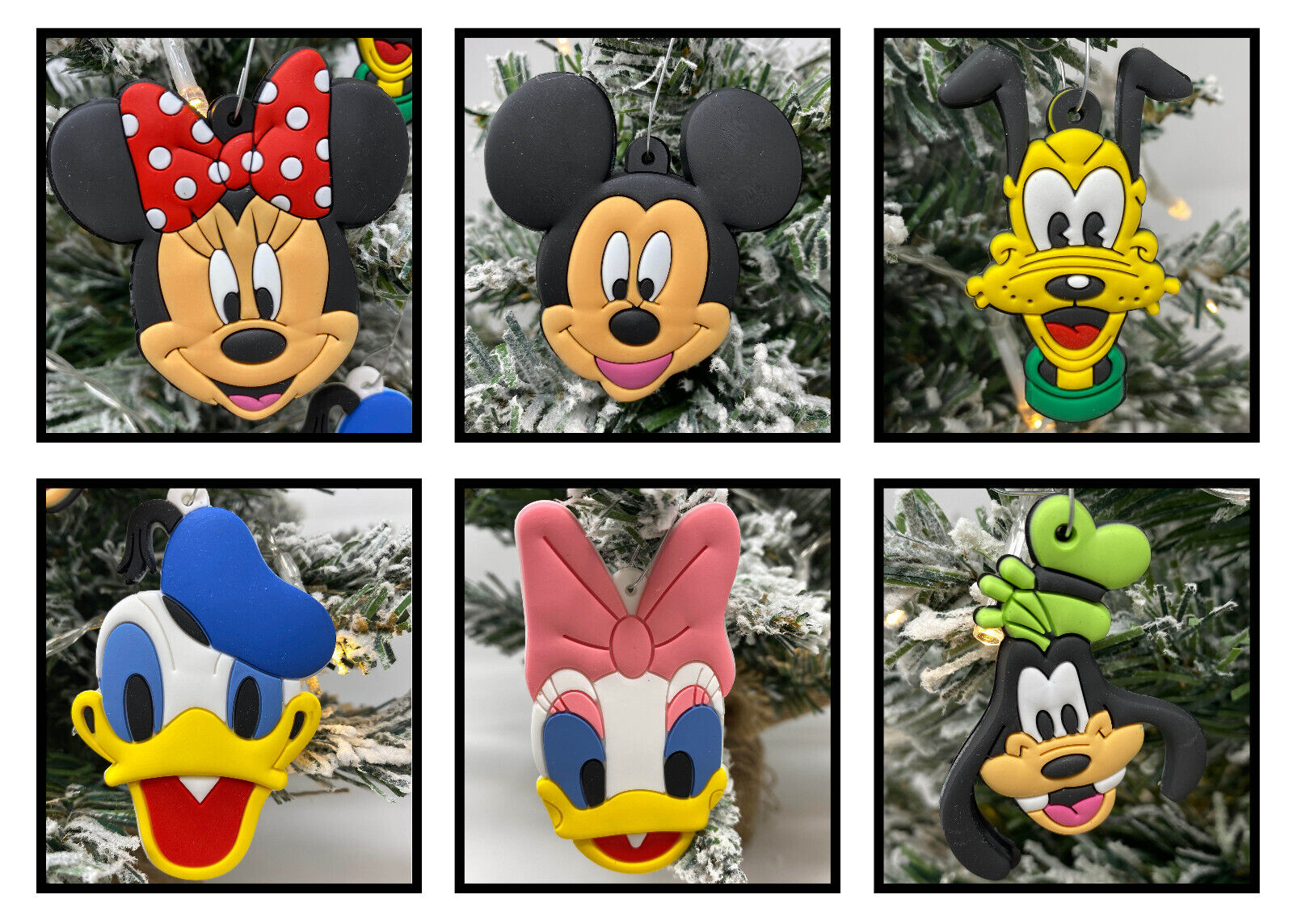 Disney's Mickey Mouse Christmas Ornament 6 Piece Set