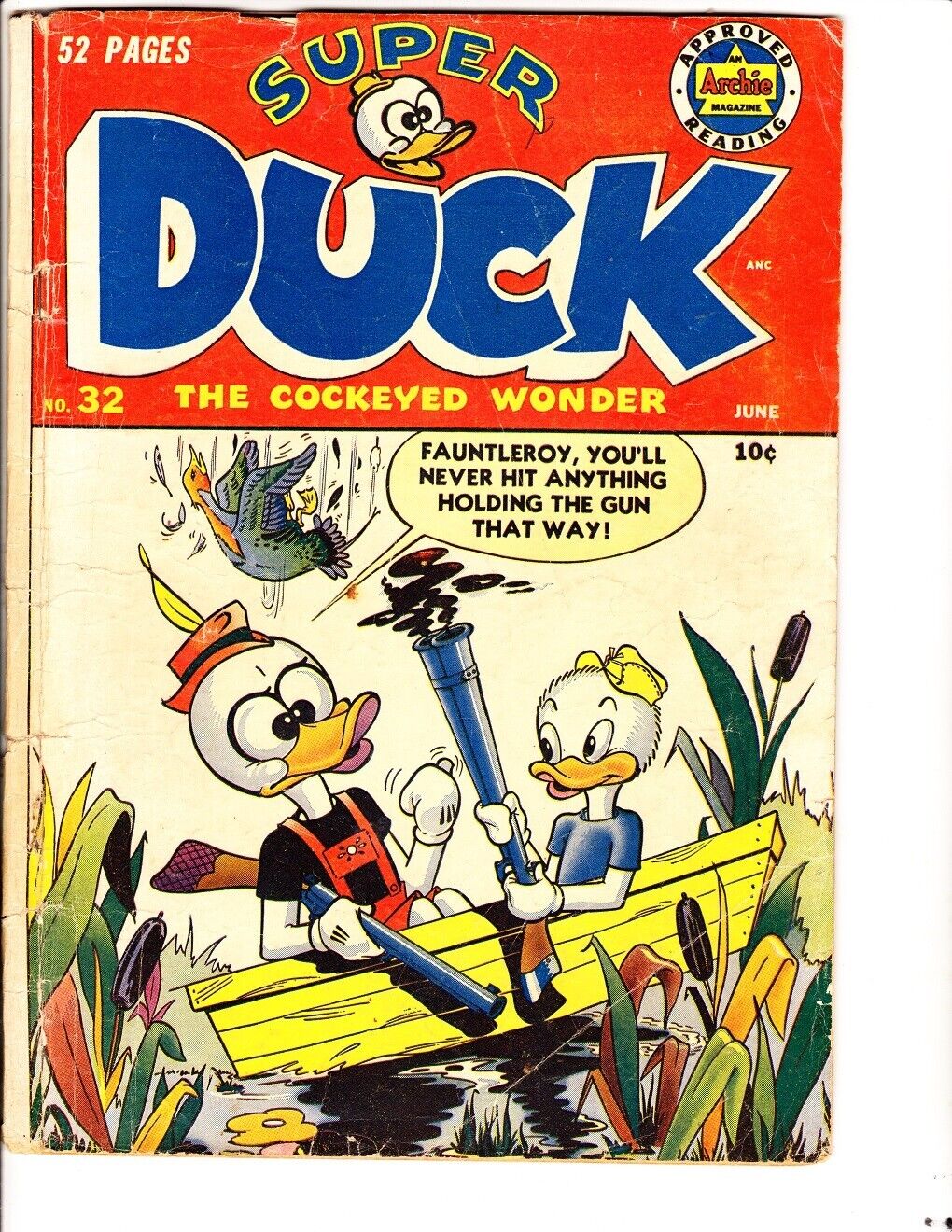Super Duck 32 (1950): FREE to combine- in Fair/Good condition