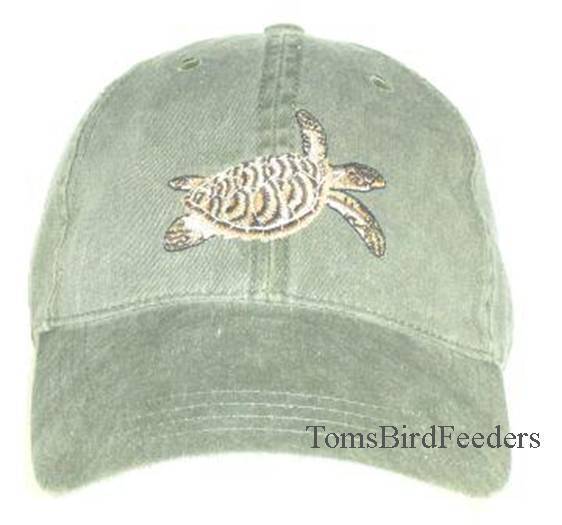 Hawksbill Sea Turtle Embroidered Cotton Cap NEW Hat