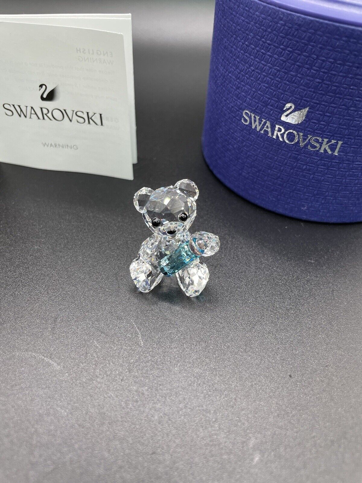 NIB Authentic Swarovski My Little Kris Bear Baby Crystal Figurine #5557541