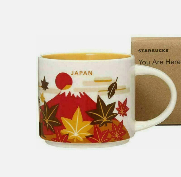 2023 Japan Four Seasons Starbucks You Are Here Fujiyama YAH City Coffee 14oz Mug