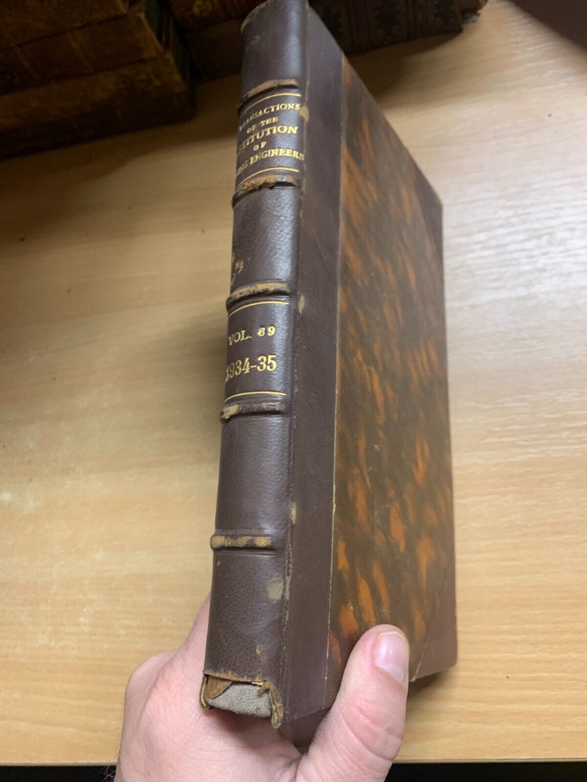 *RARE* 1935 TRANSACTIONS OF THE INSTITUTION OF MINING ENGINEERS VOL 89 BOOK (P5)