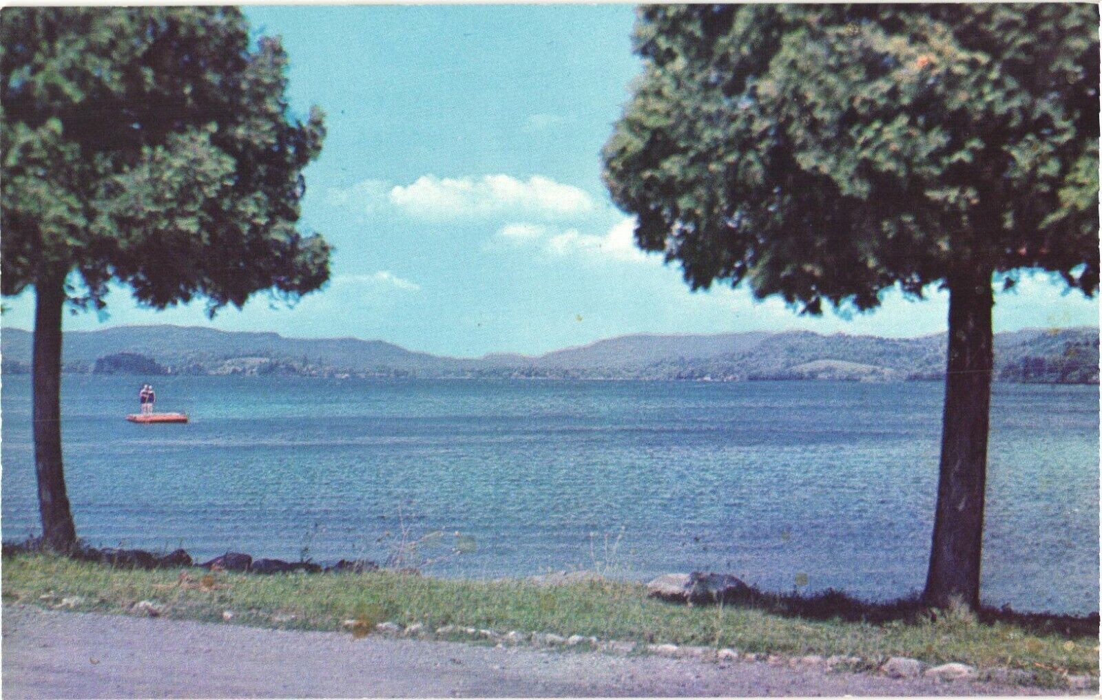 Beautiful Lake Bomoseen In The Green Mountains of Vermont Postcard