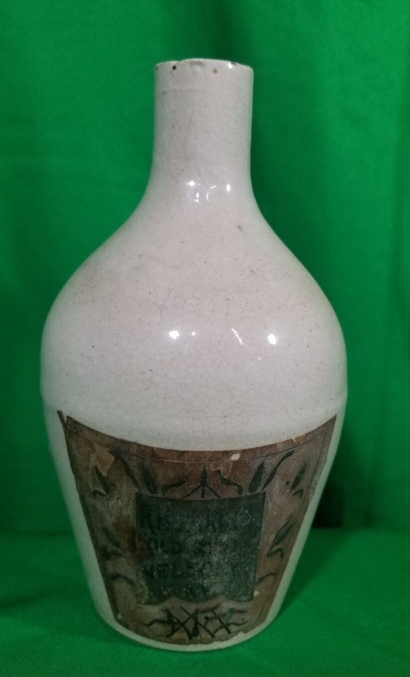 Vtg Rare R.H. Parker Old Style Nelson Co Kentucky Stoneware Whiskey Jug Bottle