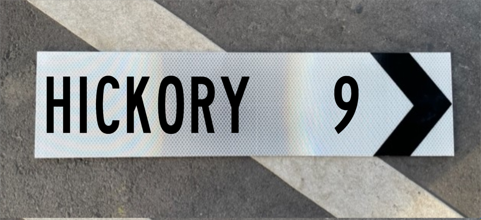 Road Sign HICKORY NC - Old Style - .063 thick aluminum  24\