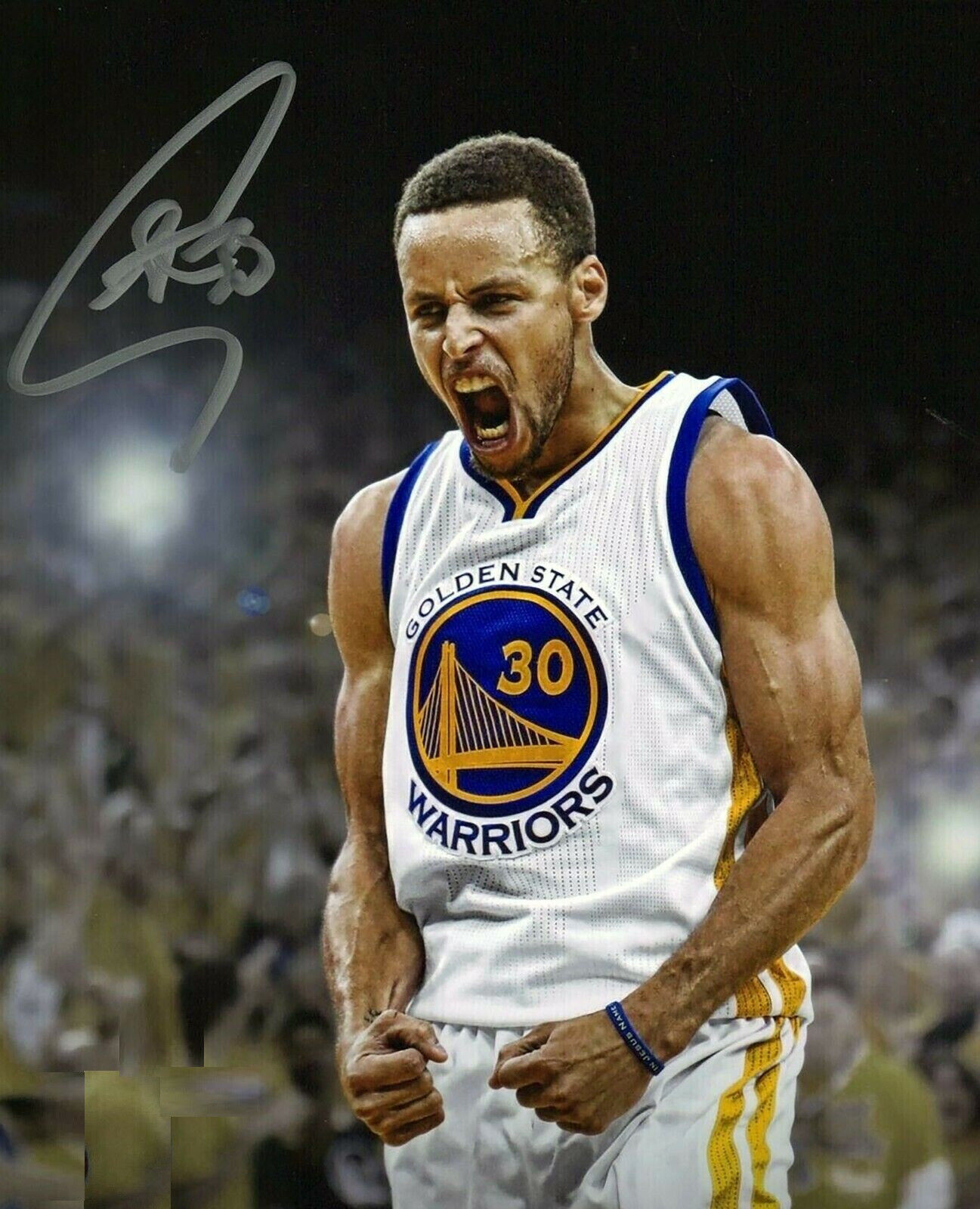 Stephen Curry Warriors 8.5x11 Signed Photo Reprint