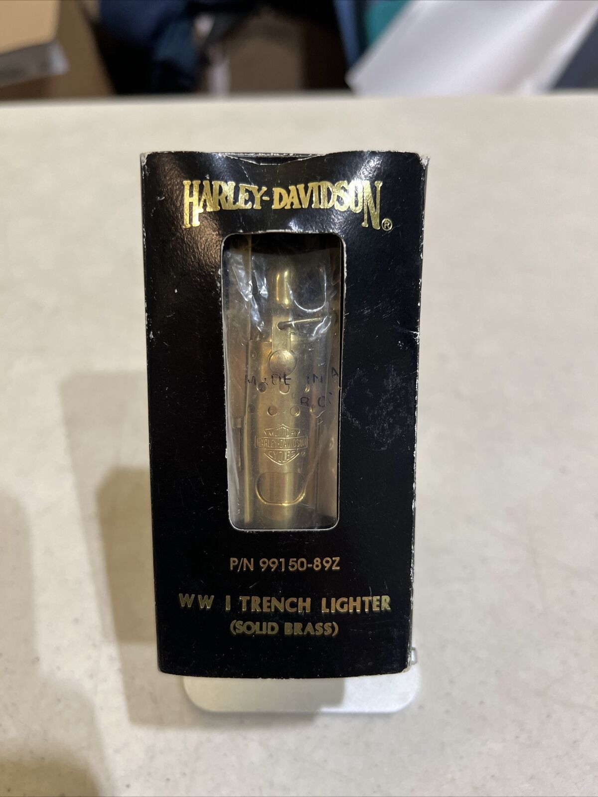 Vintage Harley Davidson Motorcycles Retro WWI Trench Lighter Solid Brass