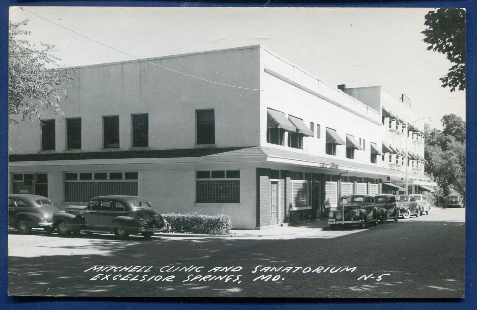Mitchell Clinic Sanatorium Excelsior Springs Missouri Real Photo Postcard