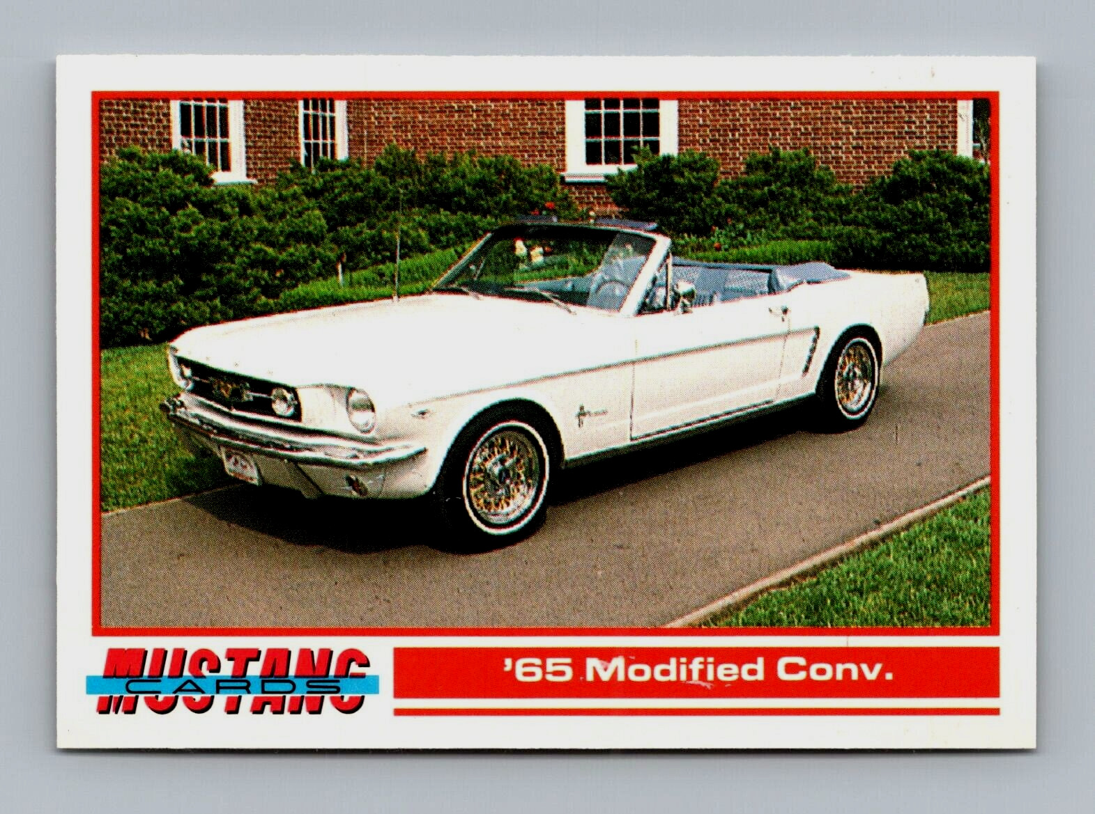1991 Ford Mustang Cards Trading Card \'65 Modified Convertible Card #14 loose
