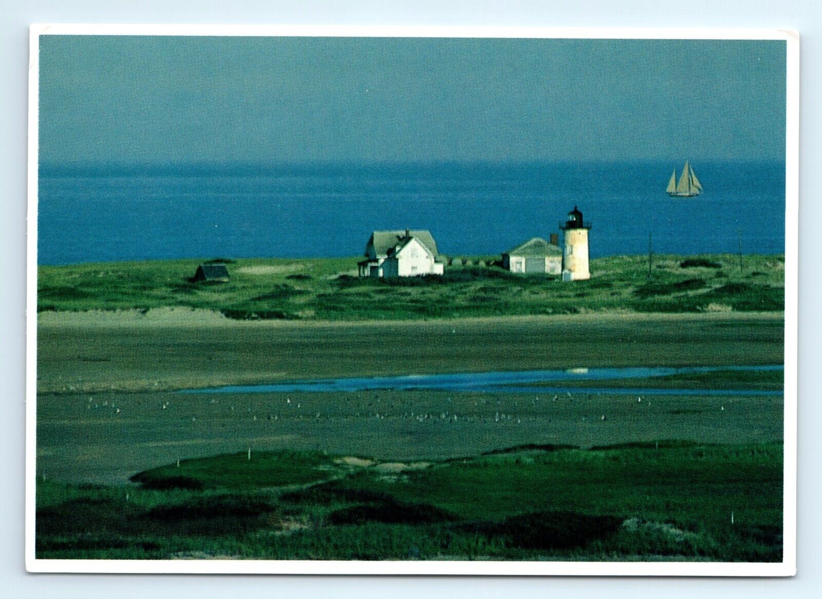 Race Point Lighthouse Cape Cod National Seashore MA Landscape Postcard