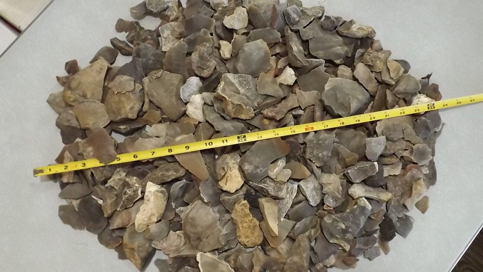 15 lbs. Central Texas Prehistoric Debris Flint Knapping Material *FREE SHIPPING*
