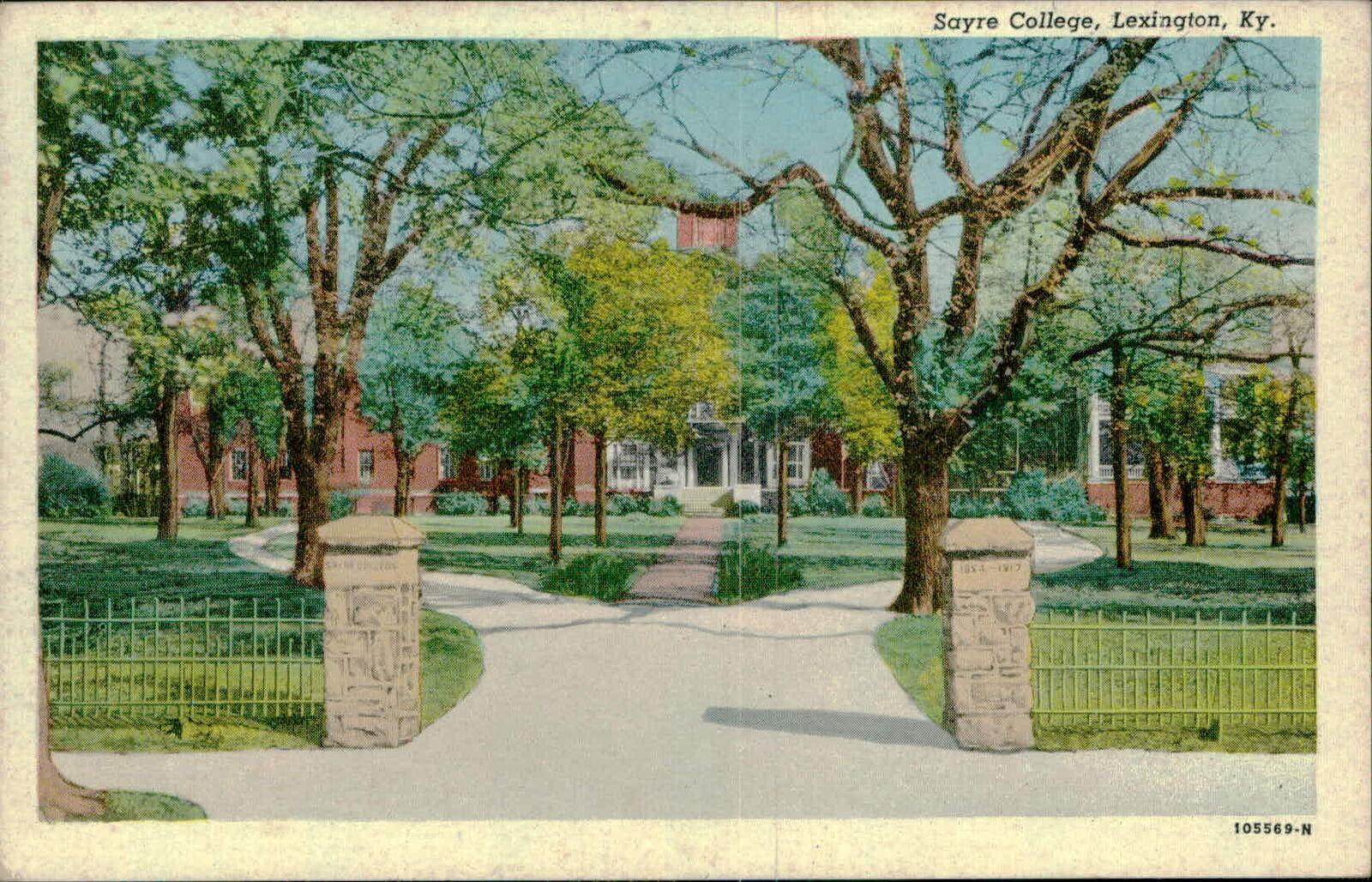 Postcard: Sayre College, Lexington, Ky. LIISA -1917 105569-N