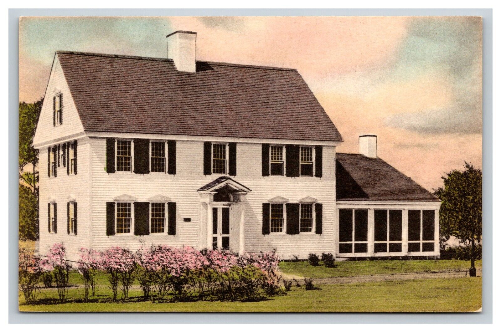 Gov. Oliver Wolcott House, Dearborn Michigan MI Postcard