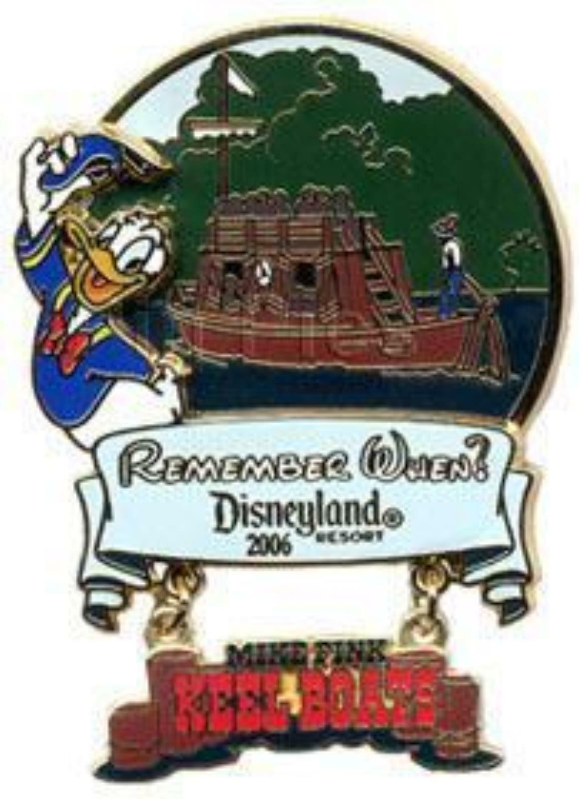 Disney Pin 49586 Remember When  Mike Fink Keel Boats Donald Disneyland LE 750