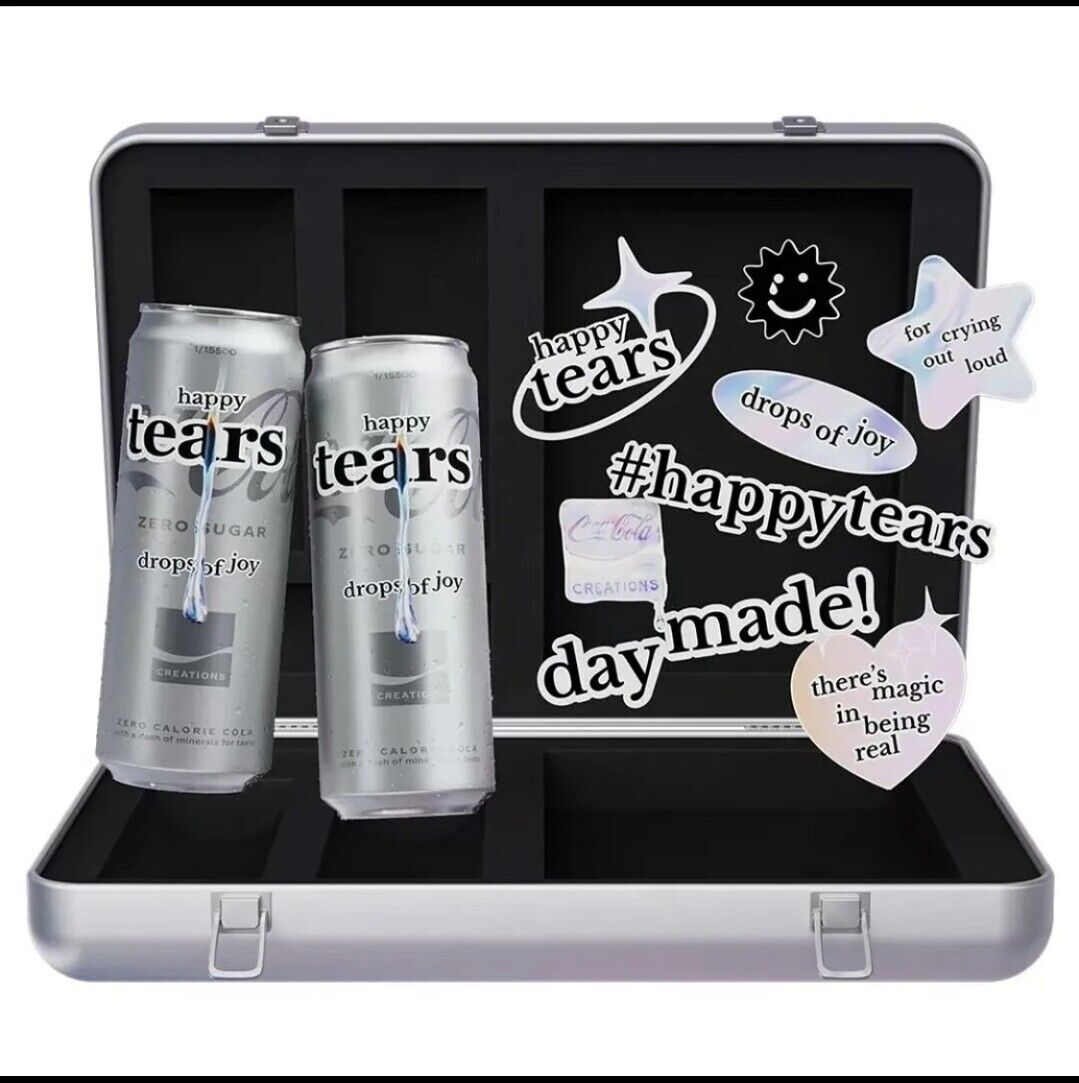 Coca‑Cola Happy Tears Zero Sugar Hype Kit 2024 Limited Edition (NEW IN BOX) 