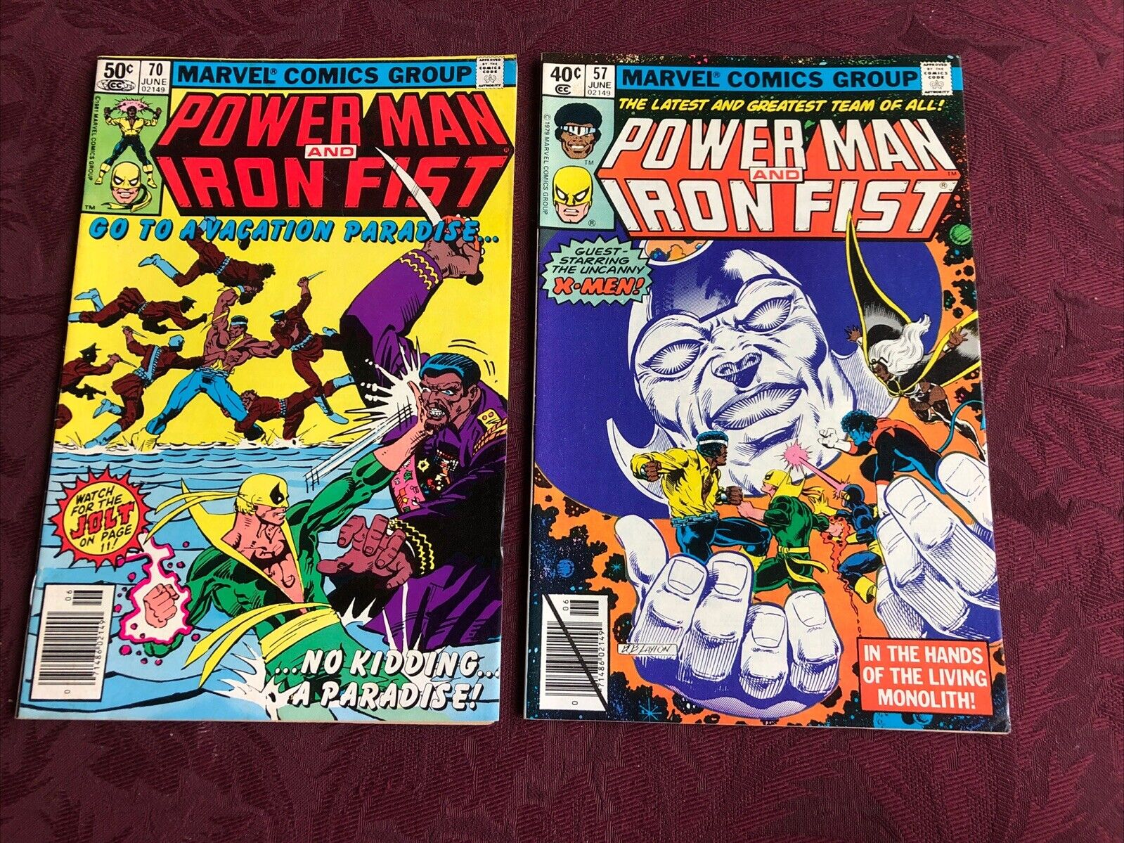 Power Man And Iron Fist #57, #70 (new X-Men App.) VF-