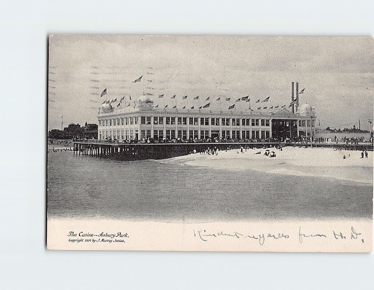 Postcard The Casino Asbury Park NJ USA