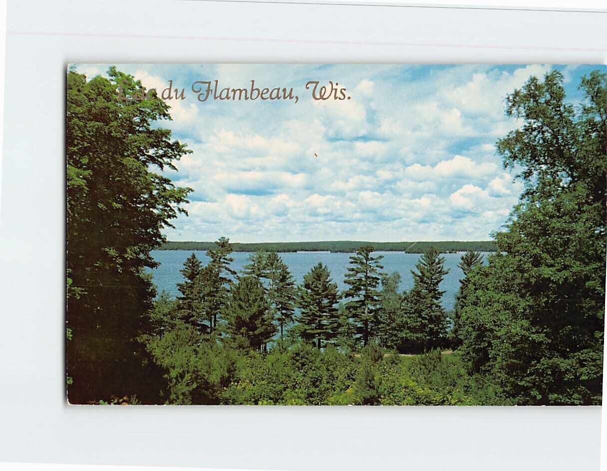 Postcard Scenic Lookout Point Lac du Flambeau Wisconsin USA