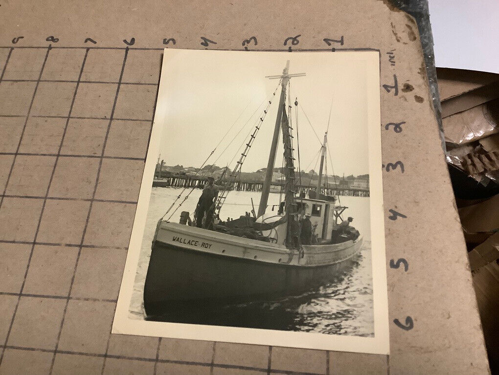 unmarked photo but from around - WAQUOIT BAY - cape cod - b&w BOAT