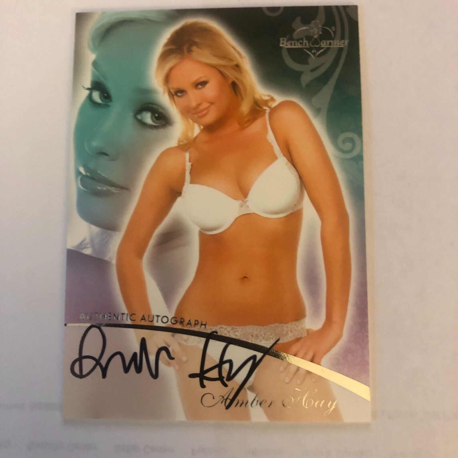 2007 Amber Hay,  Authentic Autograph,  Benchwarmer, Card, #16 of 24,