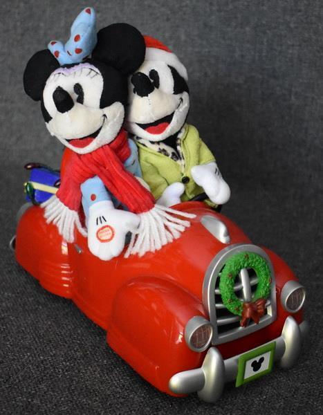 FAB MICKY MOUSE MINNIE MOUSE SING IN RED CONVERTIBLE W CHRISTMAS TREE LIGHTS UP