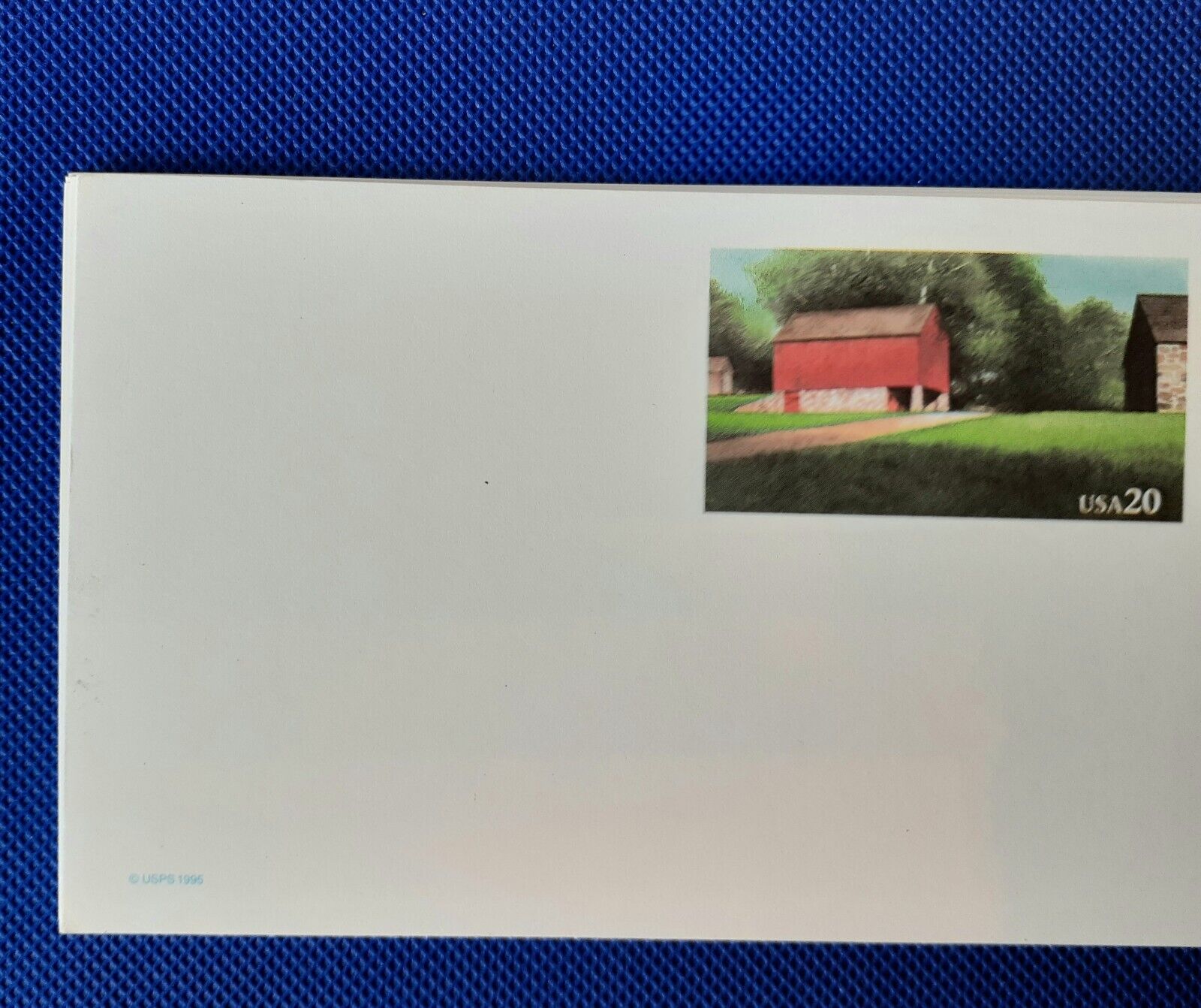 USPS Red Barn Post Cards 1995 20 Cent, Lot Of 5, 5.5\
