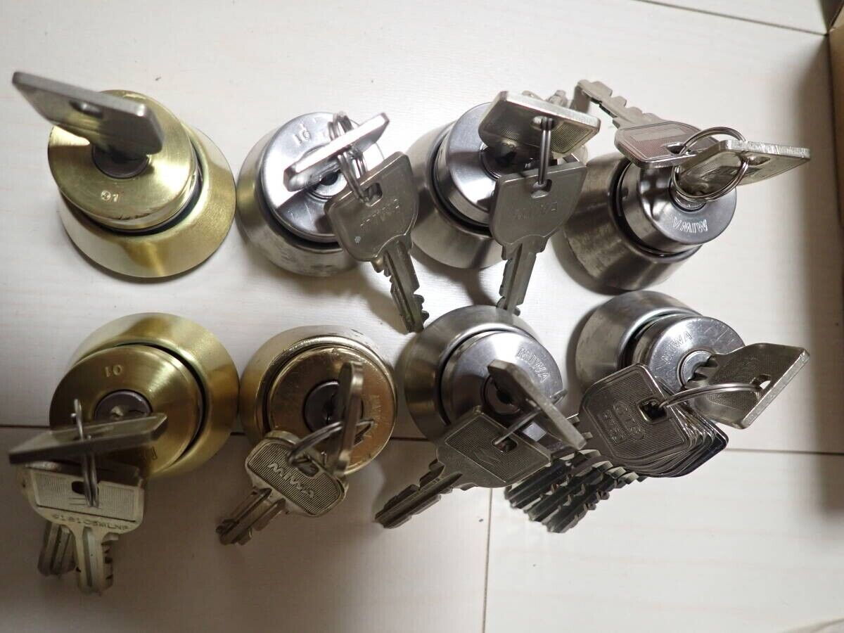 Miwa U9 LA DA Key Cylinder Lot Of 8 High Security Locks Locksport JUNK