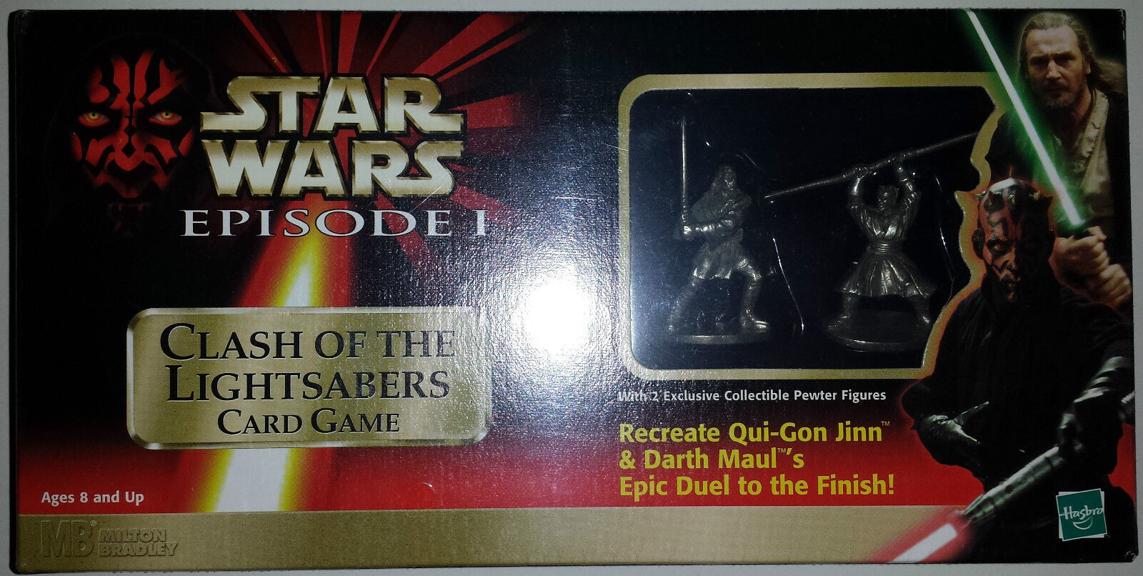 Vintage Star Wars 1999 Milton Bradley Clash Of The Lightsabers Game NEW; Maul