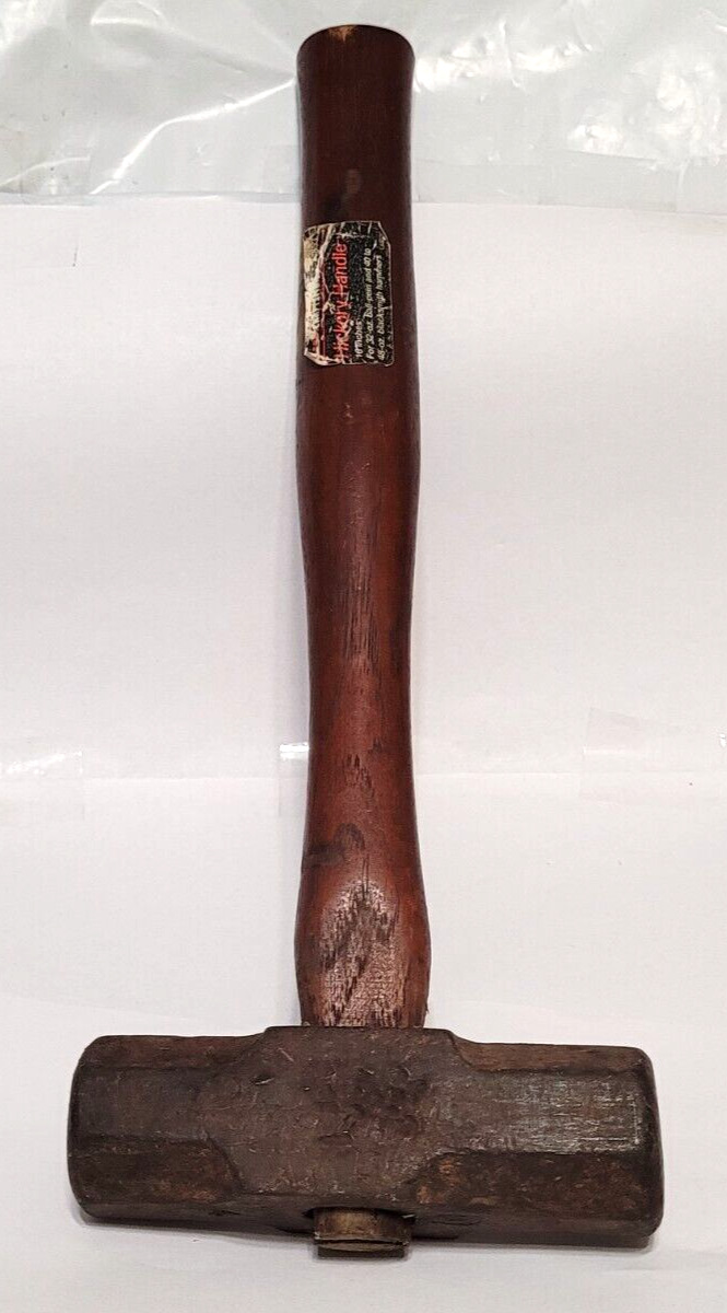 Antique Atha 4lb Sledge Hammer Horseshoe Logo #850 with Craftsman Hickory Handle