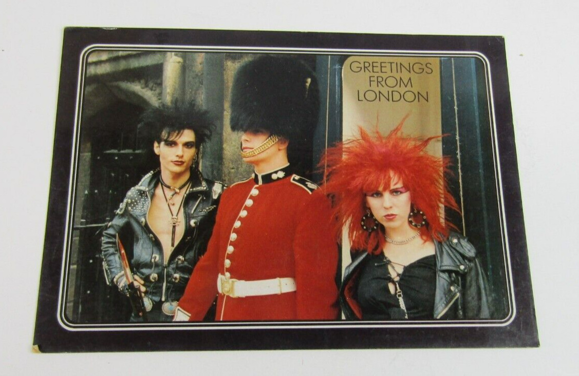 VTG Post Card Greetings From London Punk Rockers