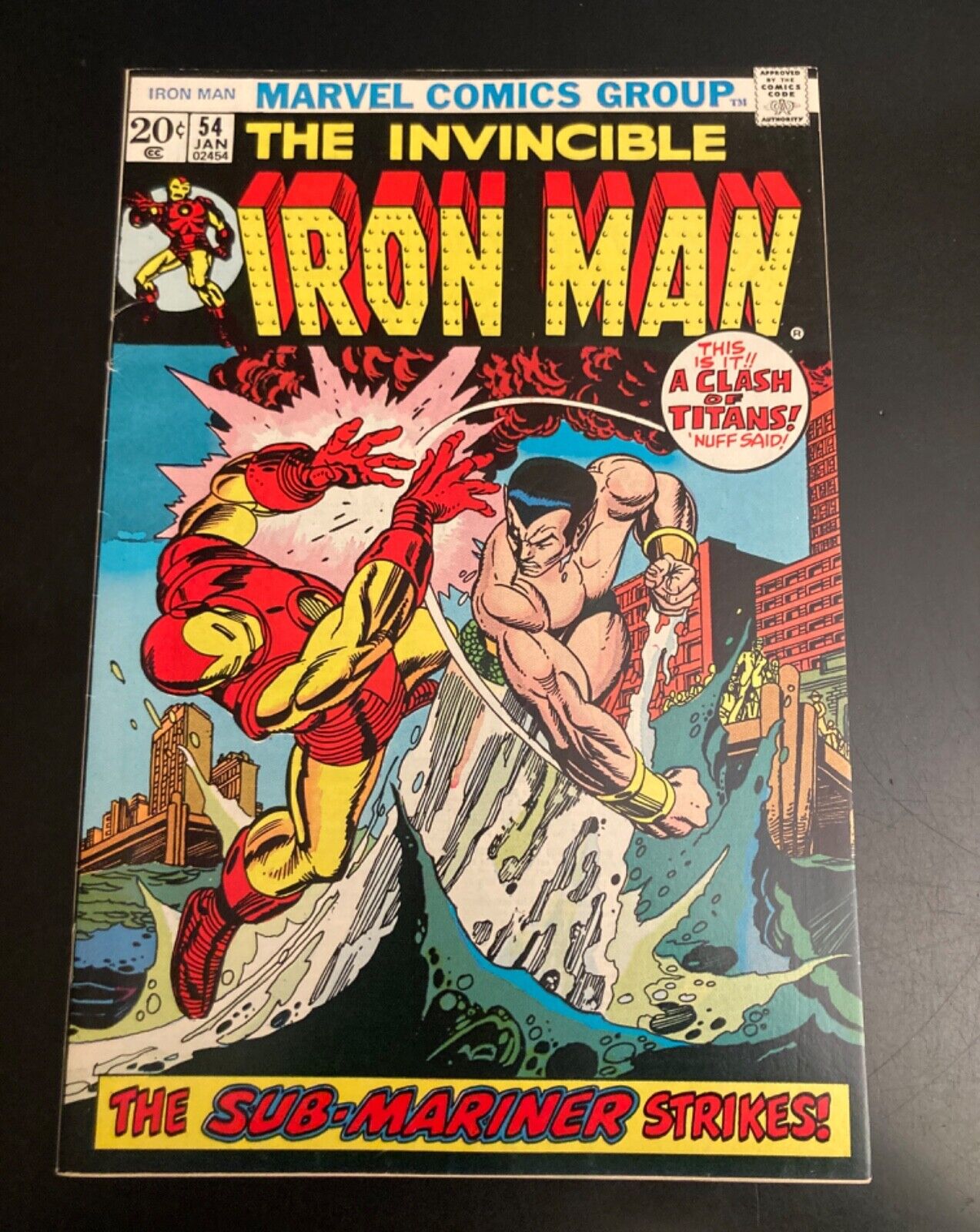 INVINCIBLE IRON MAN #54 *1973 Key Issue* (VF-) Super Bright, Colorful & Glossy