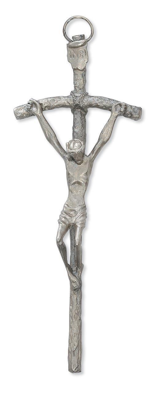Traditional Italian Handcrafted Papal Crucifix Size 5.5in Comes Boxed