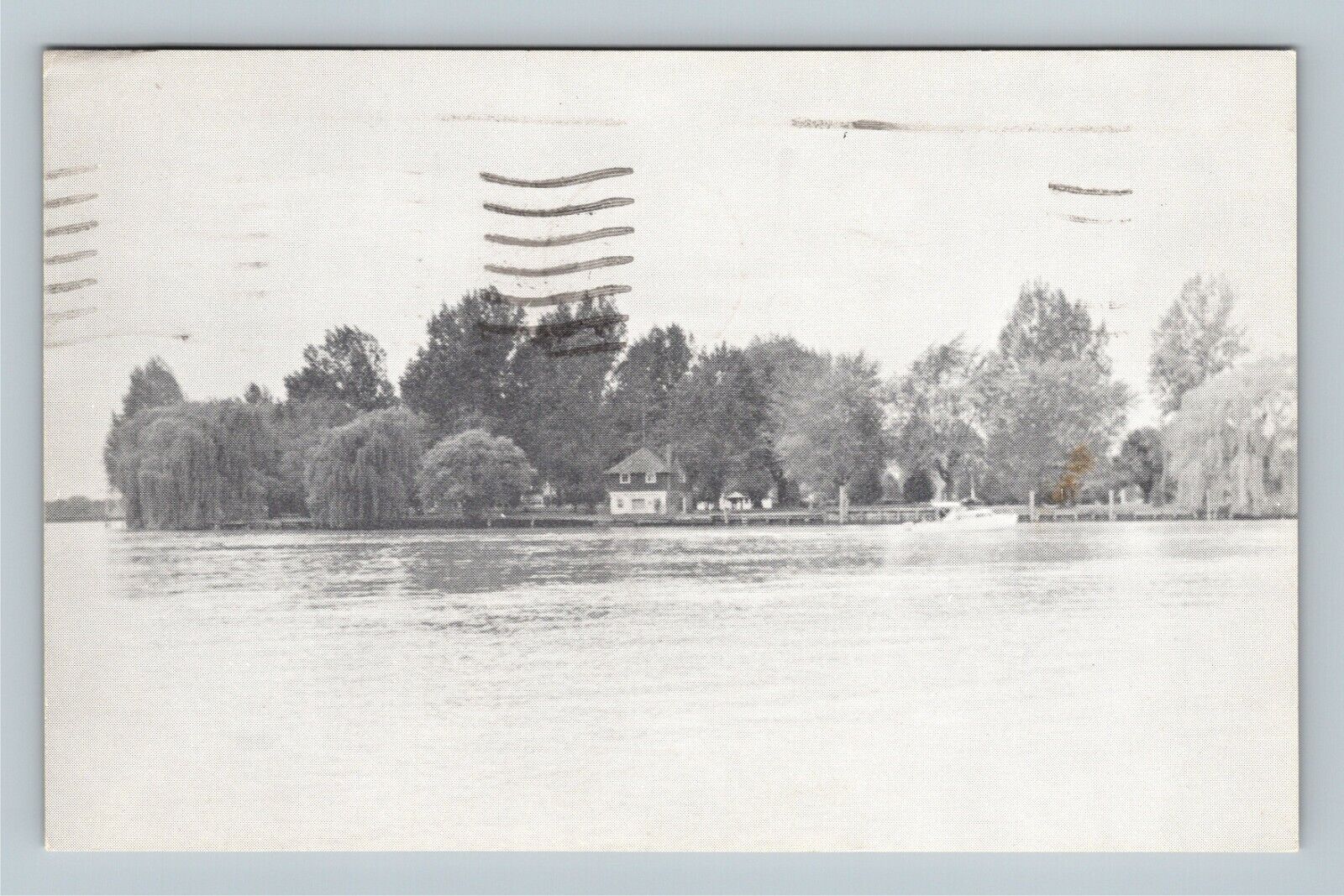 Chatham Ontario, Shoreline at Blue Water Conference, Canada Vintage Postcard