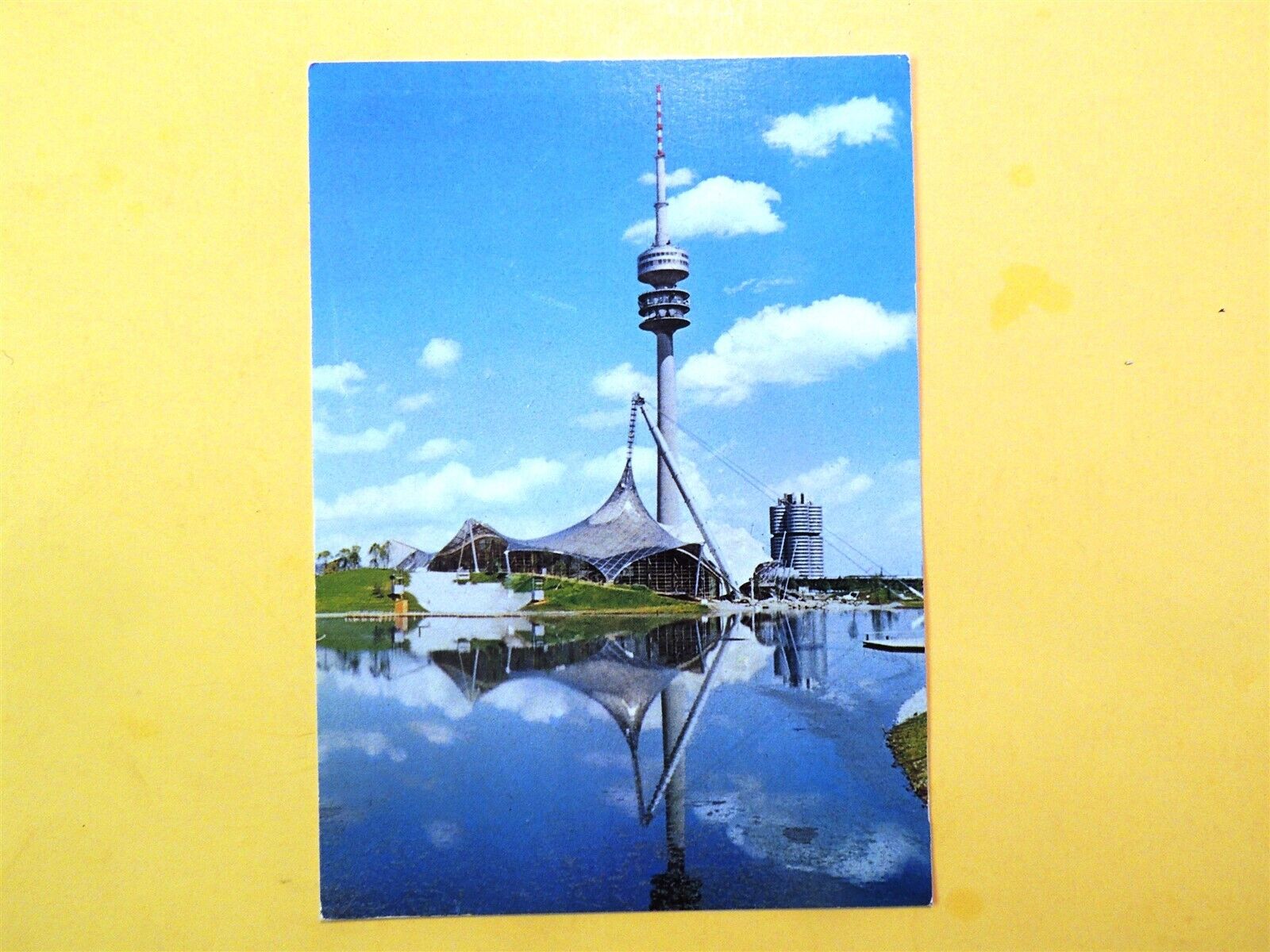 1972 Summer Olympics Munich Germany postcard swimming Stadium Olympic Tower