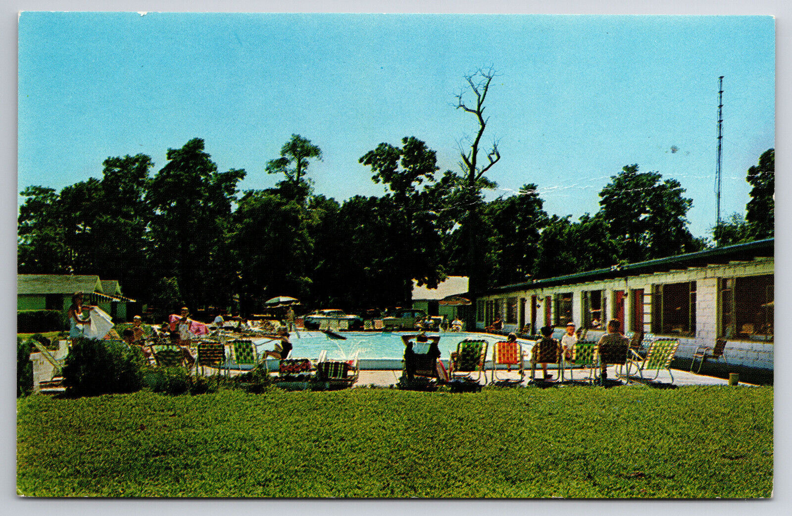 Vintage Postcard Colonial Motel Asbury Park New Jersey