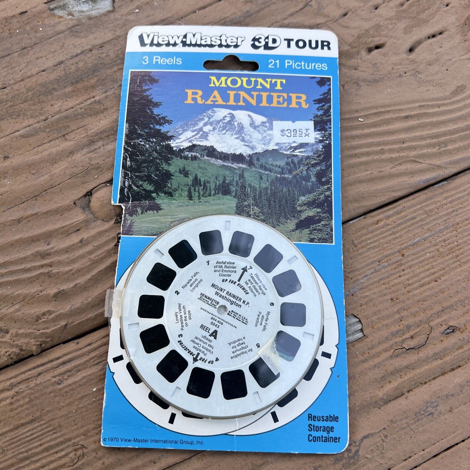 Mount Rainier National Park Washington 3d View-Master 3 Reel Packet