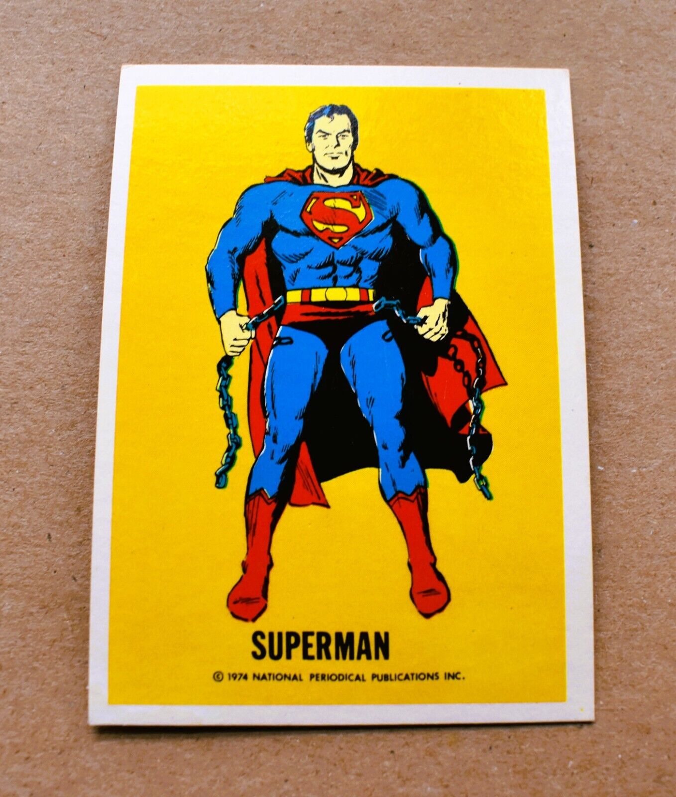 Superman 1974 National Periodical Wonder Bread DC Comics card NM/MT